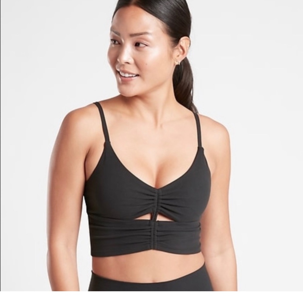 Athleta cinched long line bra a-c